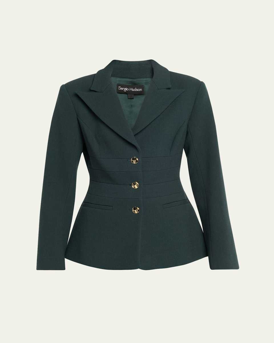 Waisted Single-Breasted Jacket
